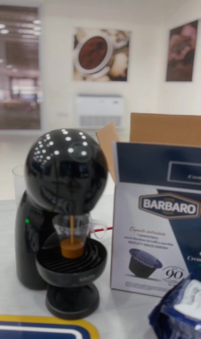 90 Capsule Caffè Barbaro compatibili con macchine da caffè a marchio Nescafé®* Dolce Gusto®* - Rosa -