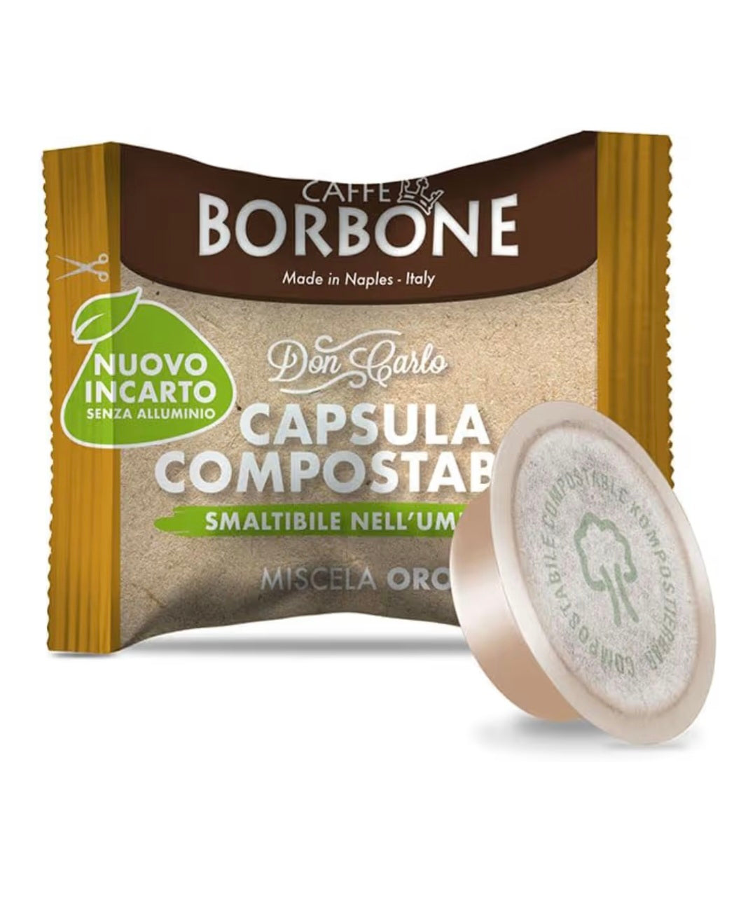 100 Capsule Borbone COMPOSTABILI e COMPATIBILI Don Carlo Miscela ORO