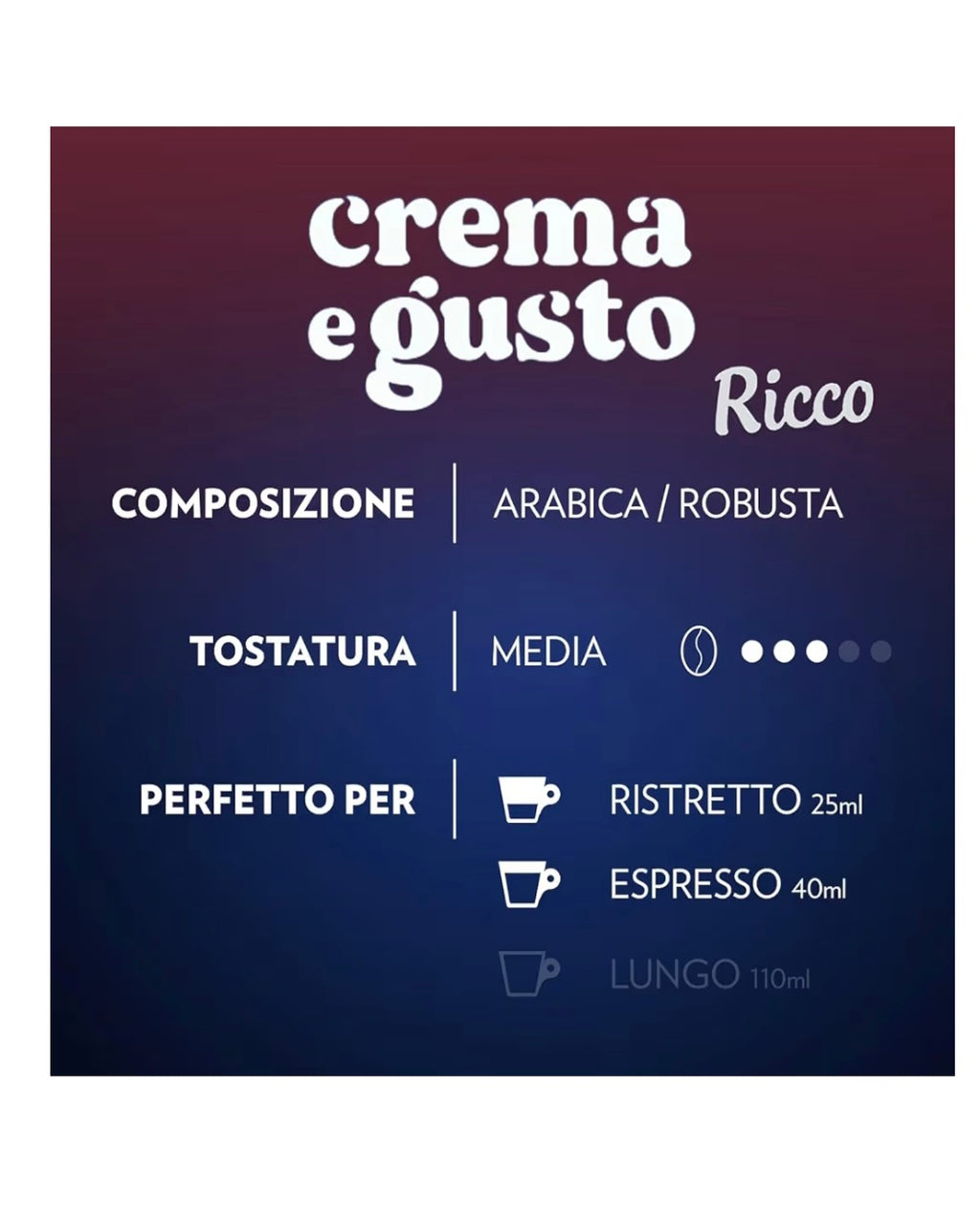 Lavazza crema e gusto in alluminio compatibile con nespresso 80pz