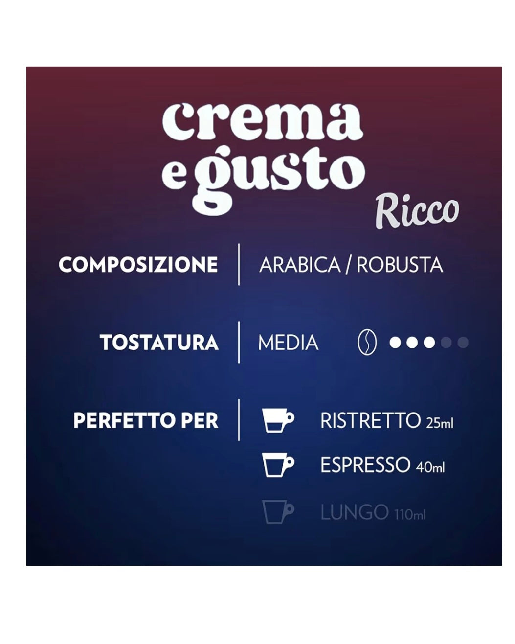 Lavazza crema e gusto in alluminio compatibile con nespresso 80pz