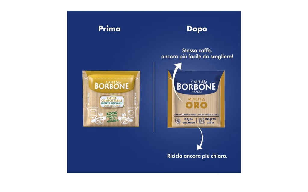 150 Cialde ESE 44 mm Caffè Borbone Miscela ORO