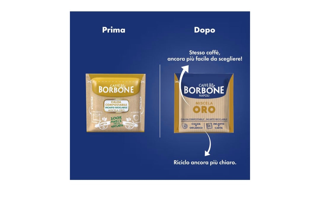 150 Cialde ESE 44 mm Caffè Borbone Miscela ORO