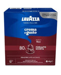 Lavazza crema e gusto in alluminio compatibile con nespresso 80pz