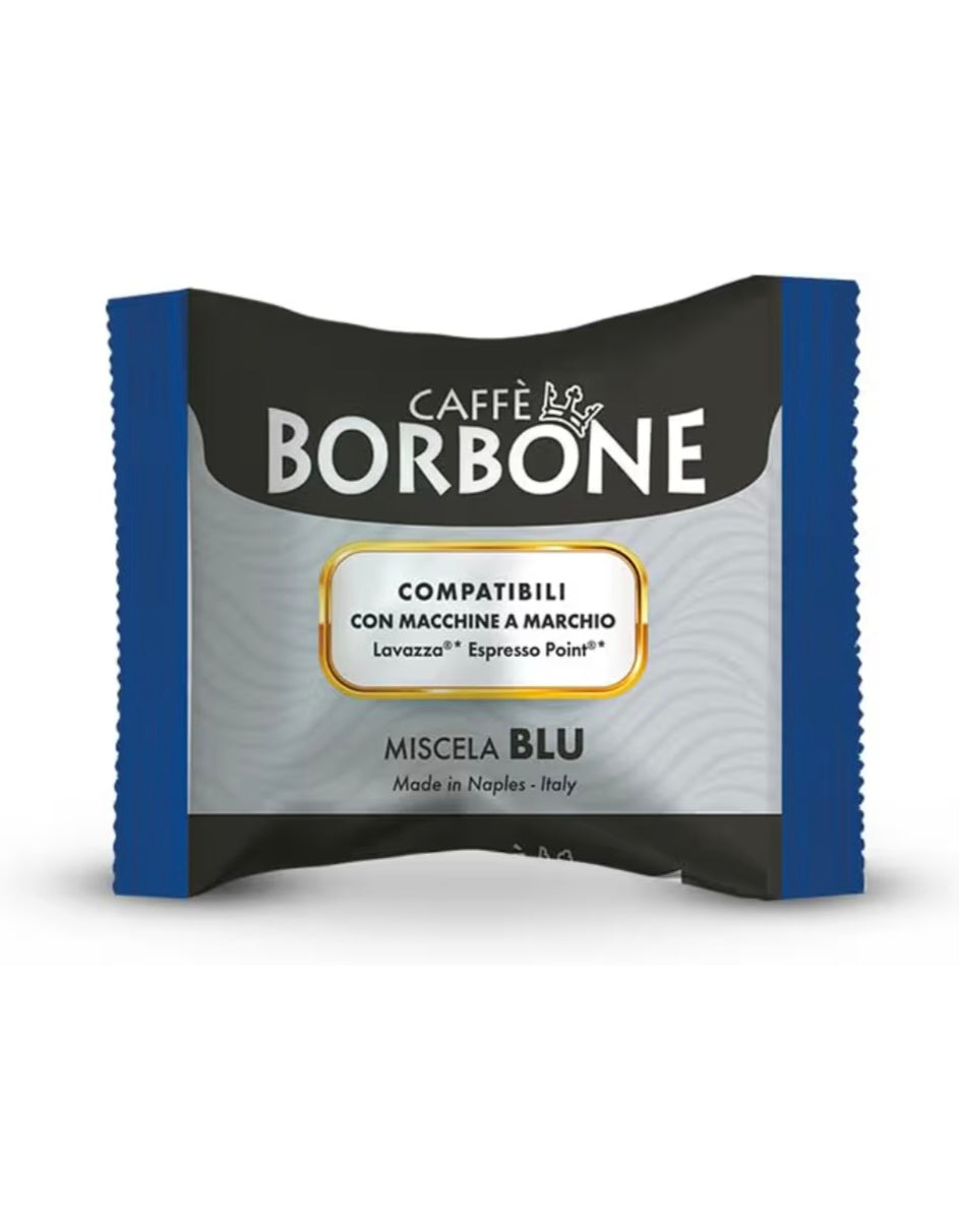 100 Capsule Borbone Miscela BLU
Compatibili con macchine a marchio Lavazza®* Espresso Point®*