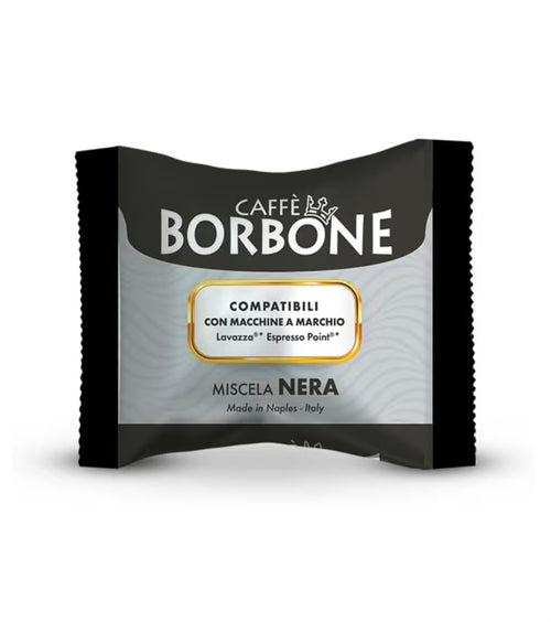 100 Capsule Borbone Miscela NERA
Compatibili con macchine a marchio Lavazza®* Espresso Point®*
