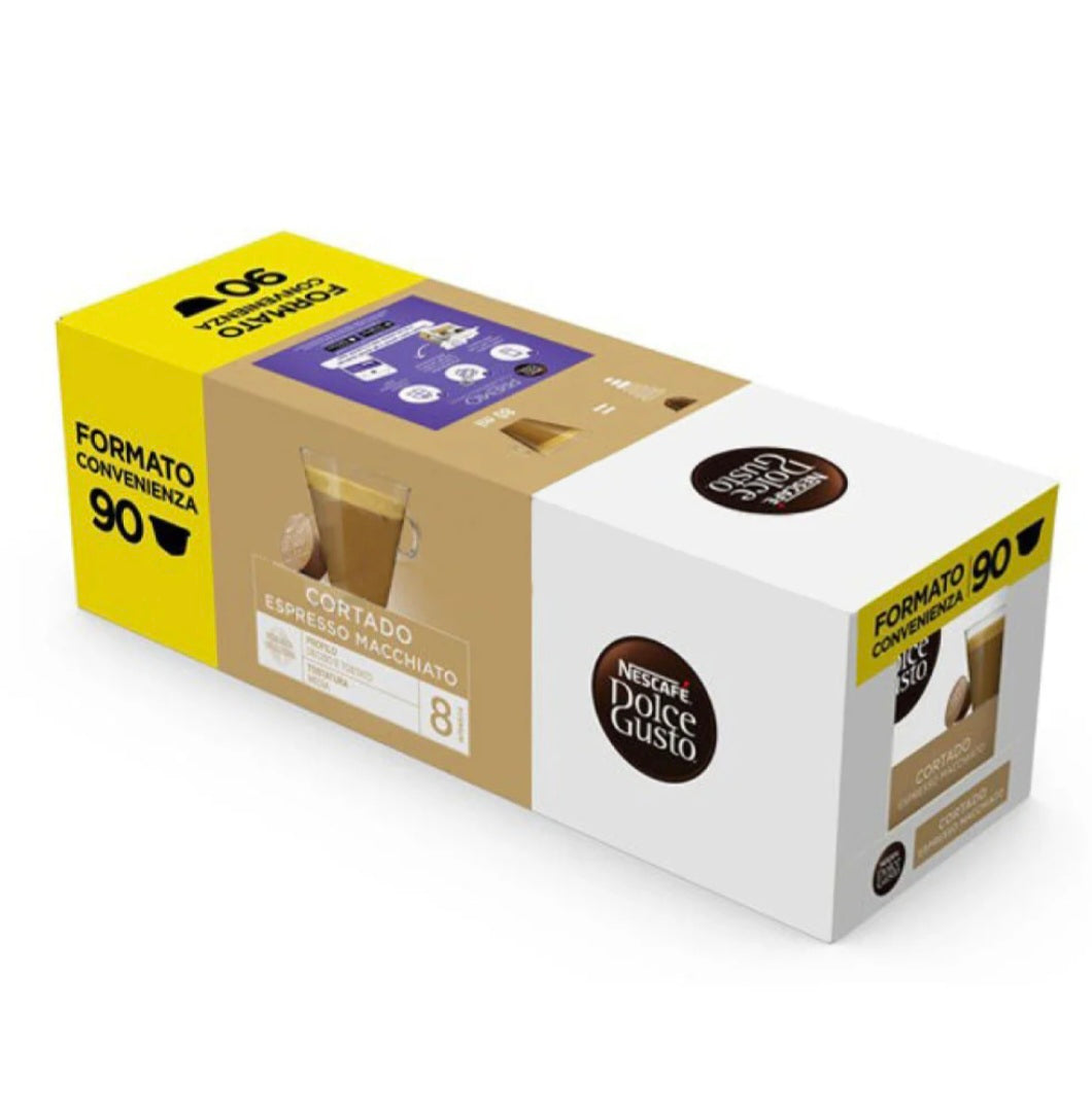 90 Capsule Nescafé Dolce Gusto Cortado Formato Convenienza
