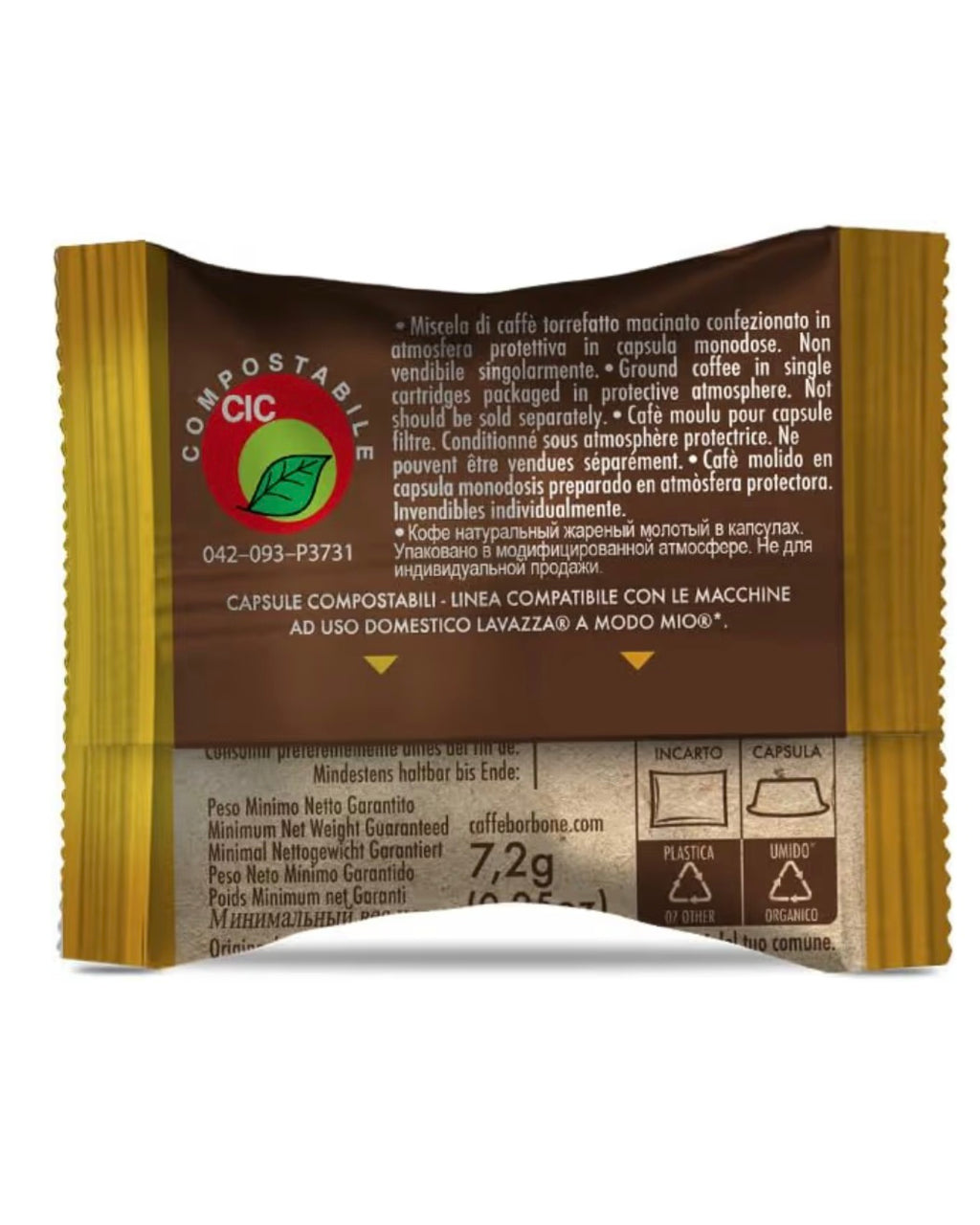 100 Capsule Borbone COMPOSTABILI e COMPATIBILI Don Carlo Miscela ORO