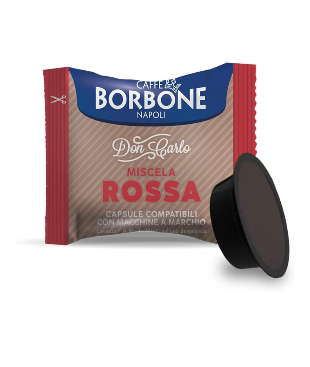 100 Capsule Borbone Compatibili Don Carlo Miscela ROSSA