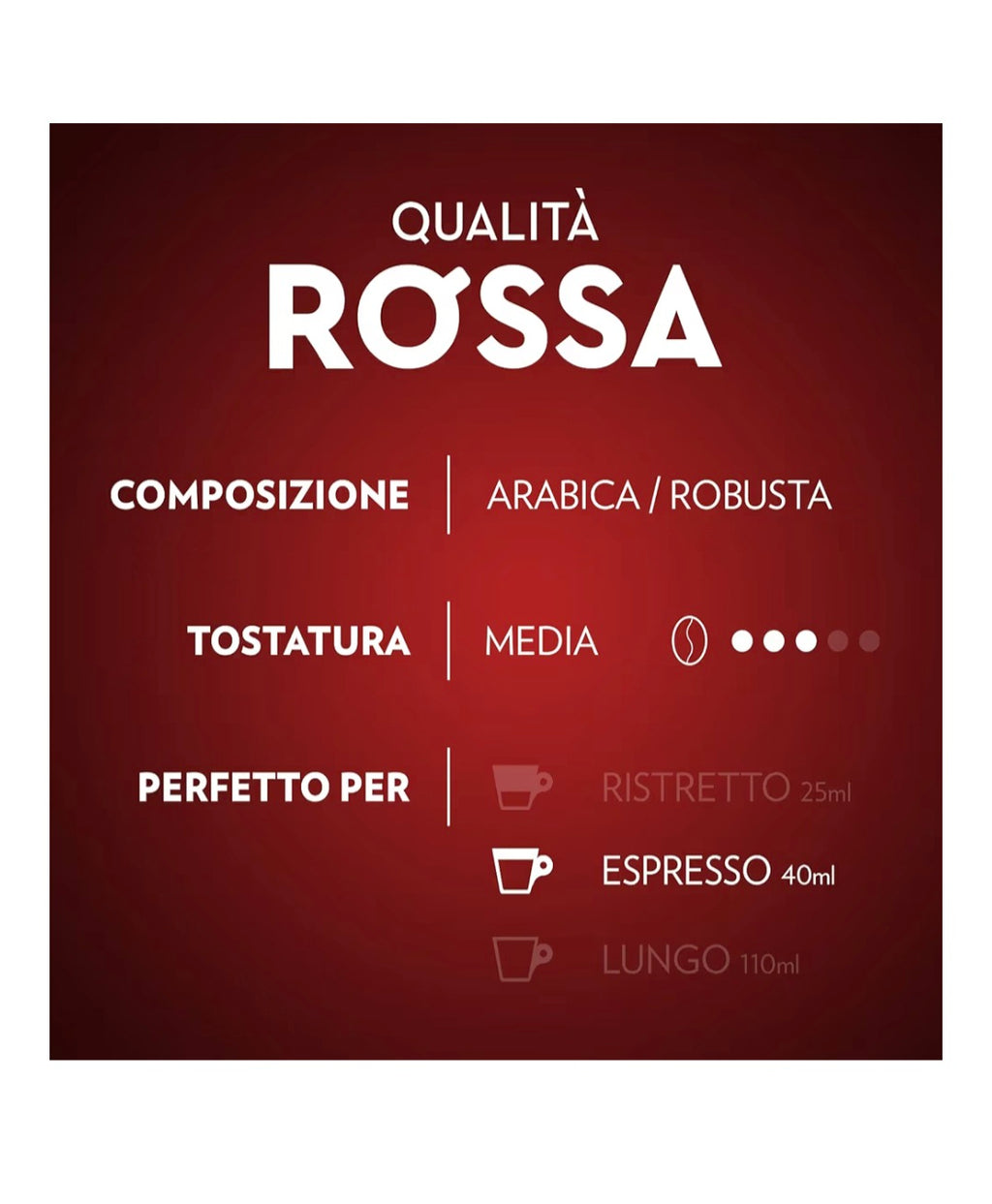 Lavazza qualità rossa in alluminio compatibile con nespresso 80pz