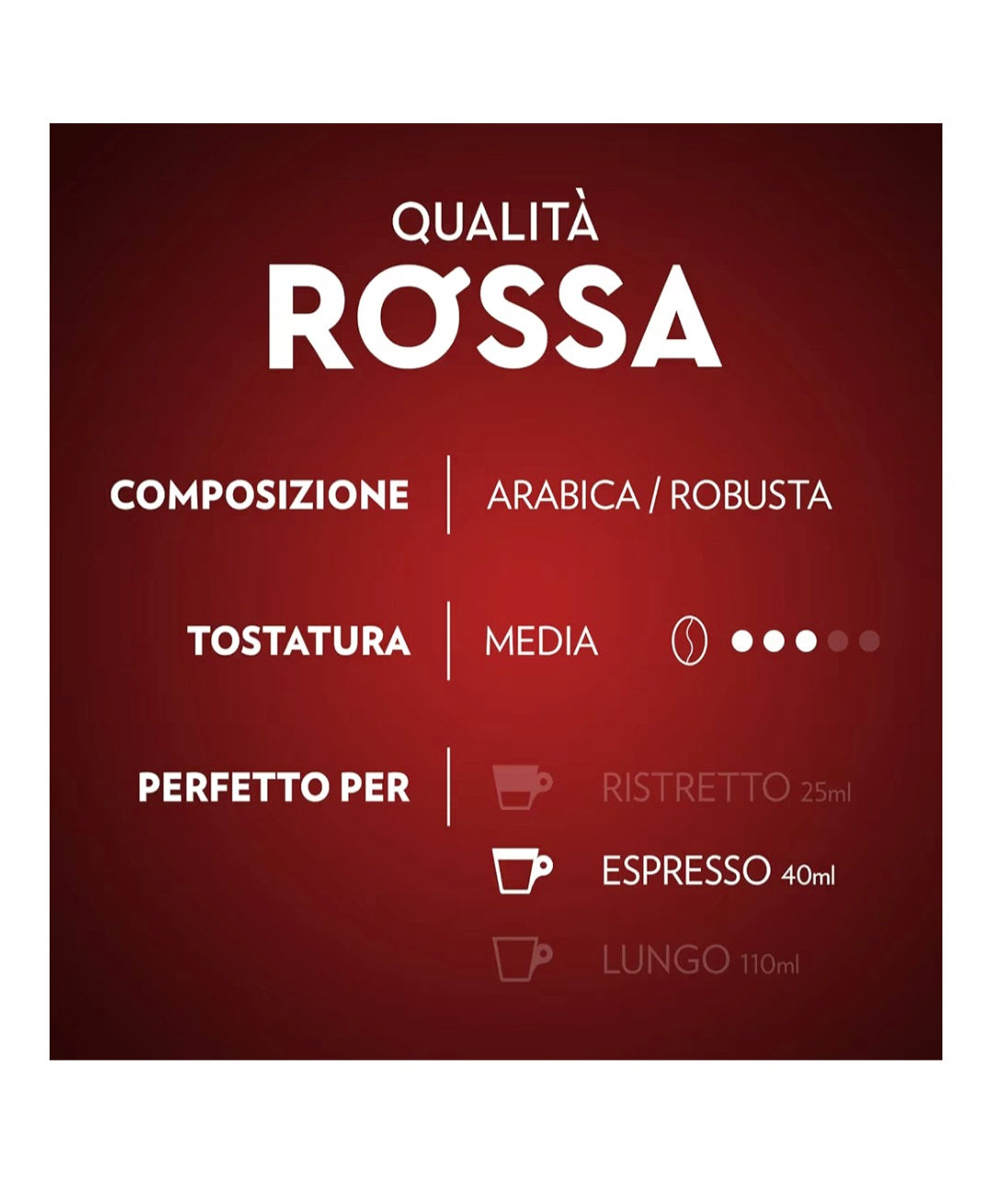 Lavazza qualità rossa in alluminio compatibile con nespresso 80pz
