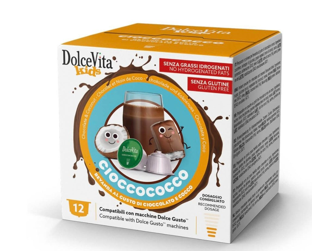 Ciocco cocco Capsule compatibili con i sistemi
Nescafé Dolce Gusto®* 12pz