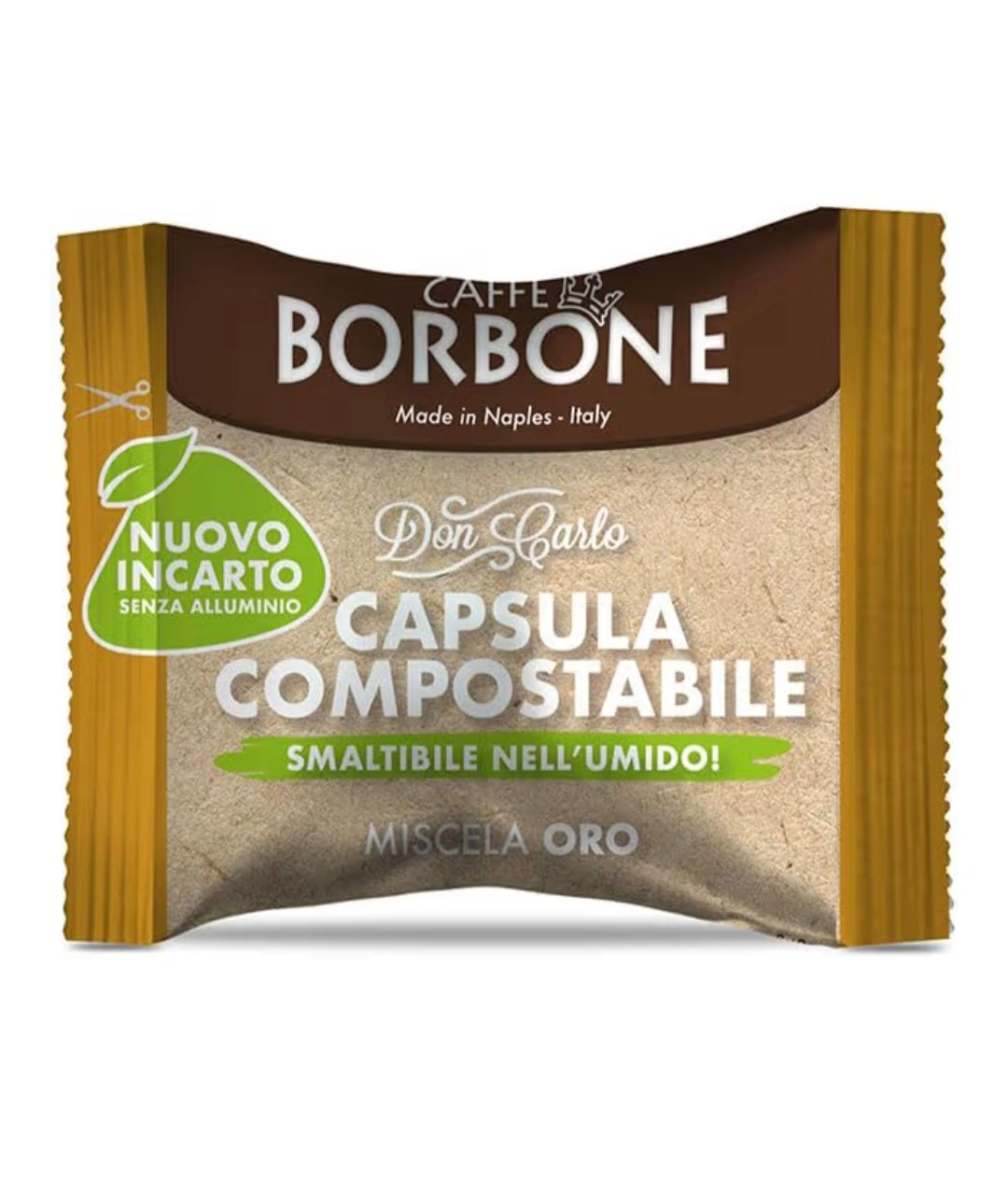 100 Capsule Borbone COMPOSTABILI e COMPATIBILI Don Carlo Miscela ORO