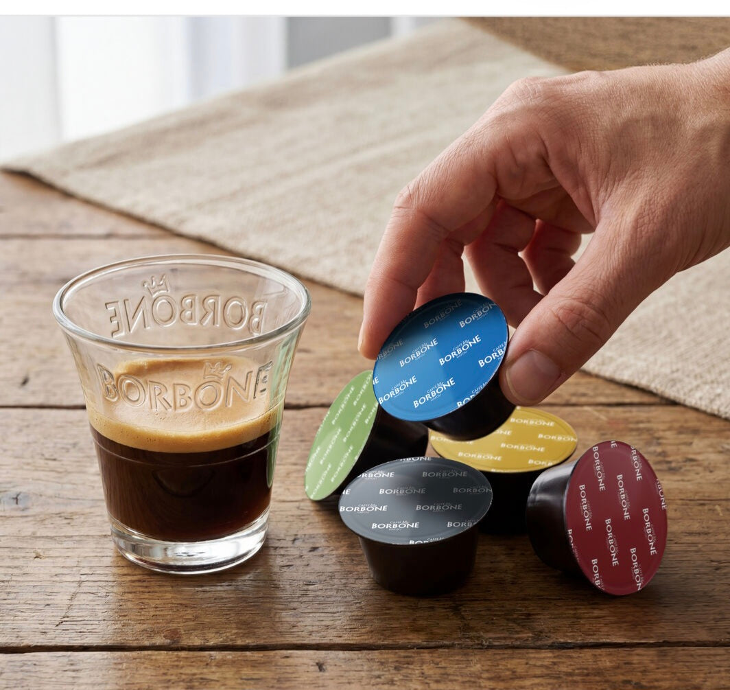50 Nuove Capsule Borbone Compatibili con Macchine da Caffè Nescafè®* Dolce Gusto®* Miscela Nera