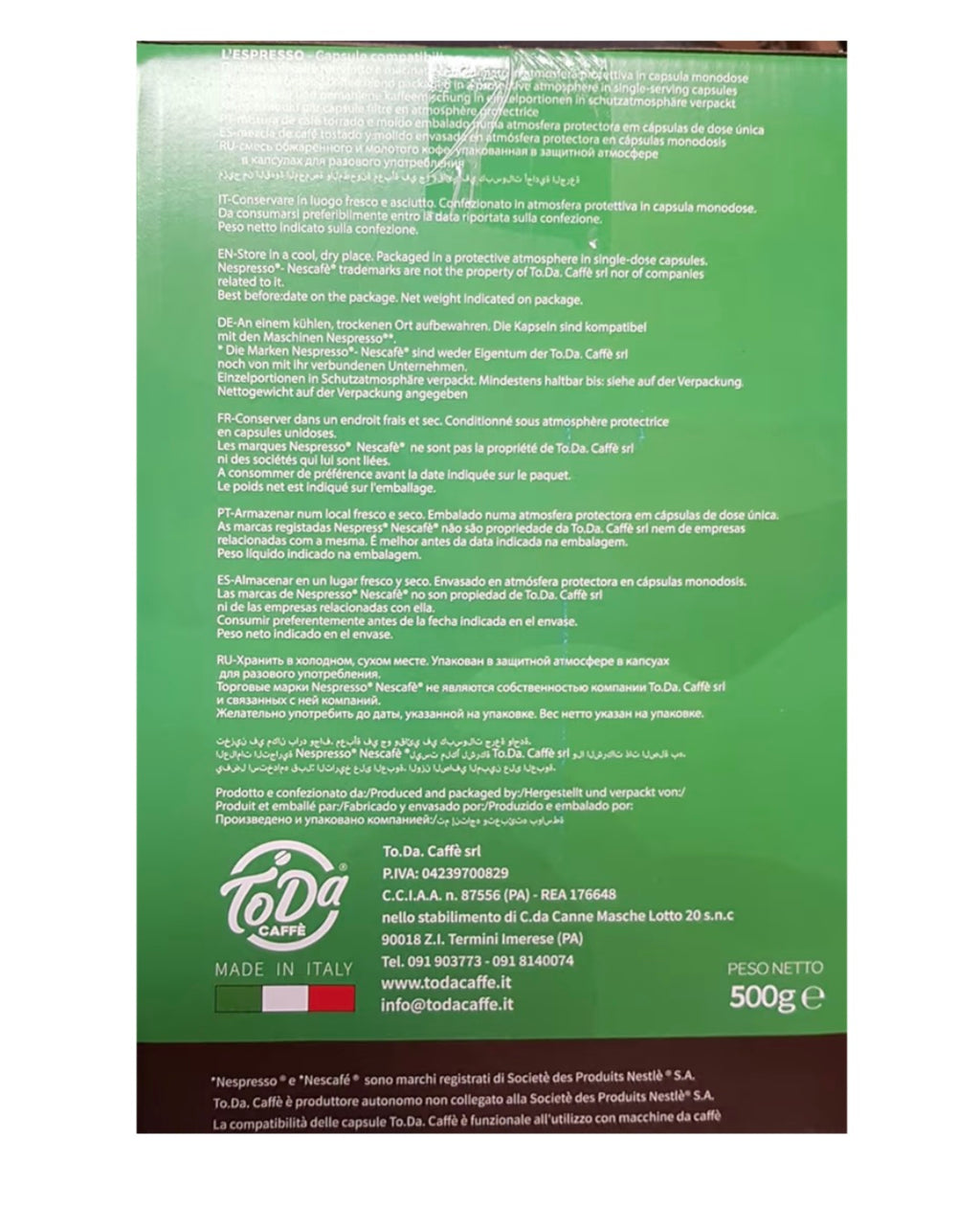 Gattopardo ricco nespresso 100pz