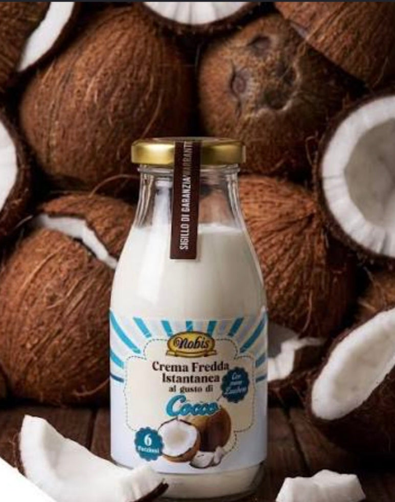 Crema fredda istantanea al gusto di cocco