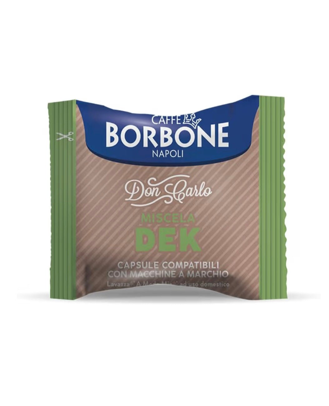 100 Capsule Borbone Compatibili Don Carlo Miscela VERDE DEK