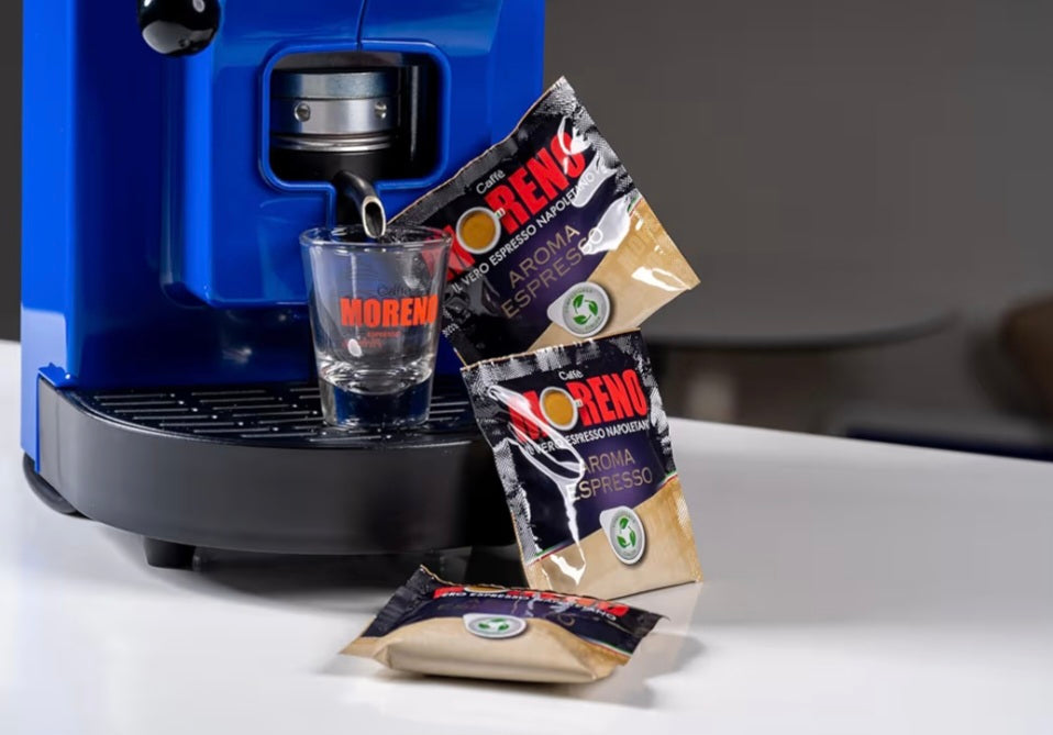 CIALDE COMPOSTABILI ESE 44 MM MISCELA AROMA ESPRESSO- CAFFE' MORENO