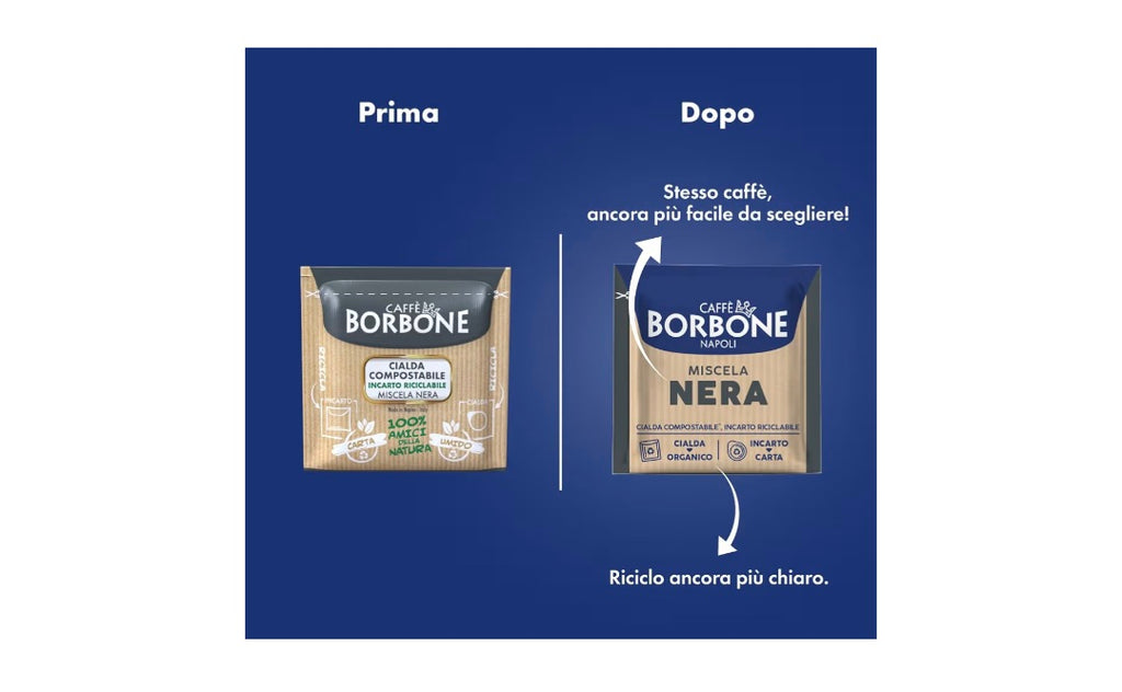 150 Cialde ESE 44 mm Caffè Borbone Miscela NERA
