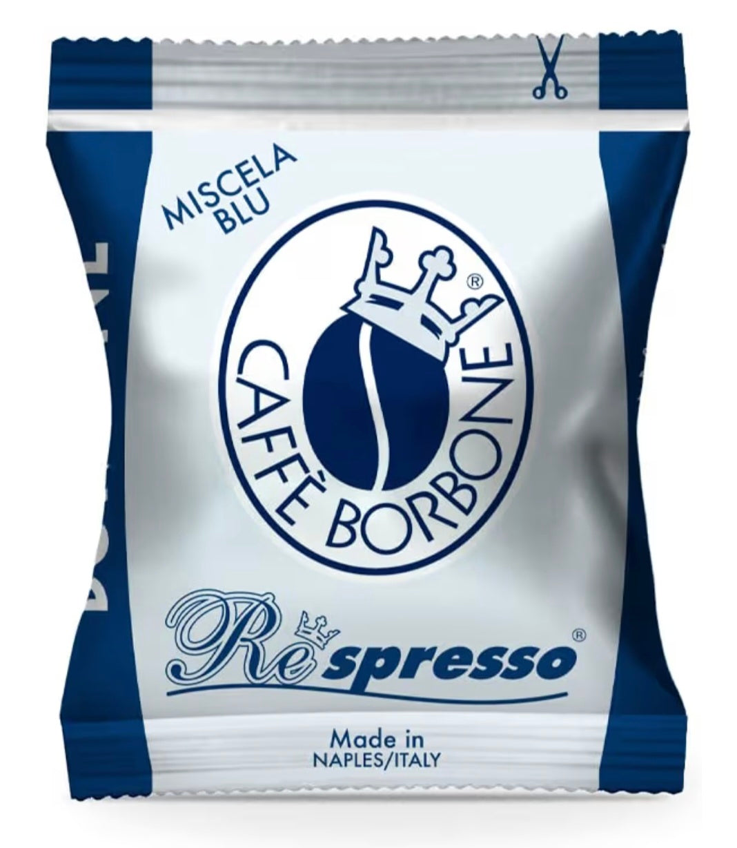 100 Capsule Borbone Compatibili con macchine ad uso domestico Nespresso®* Miscela BLU