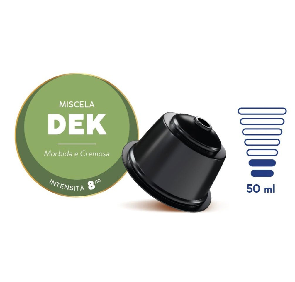 50 Nuove Capsule Borbone Compatibili con Macchine da Caffè Nescafè®* Dolce Gusto®* Miscela Dek