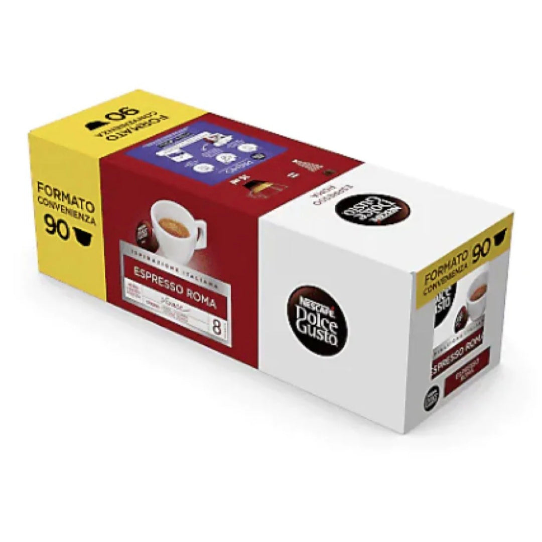90 Capsule Nescafé Dolce Gusto Roma Formato Convenienza