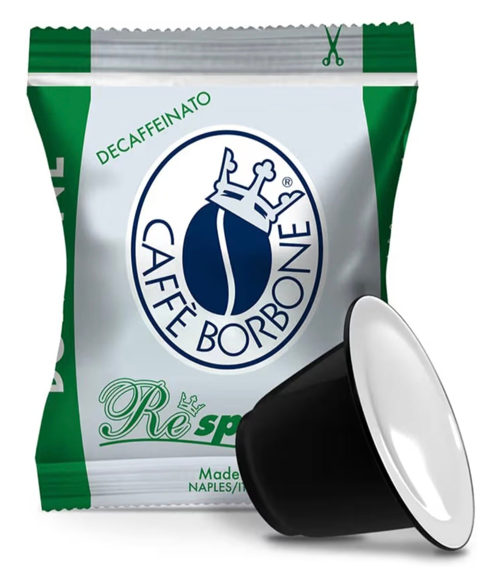 100 Capsule Borbone Compatibili con macchine ad uso domestico Nespresso®* Miscela DEK