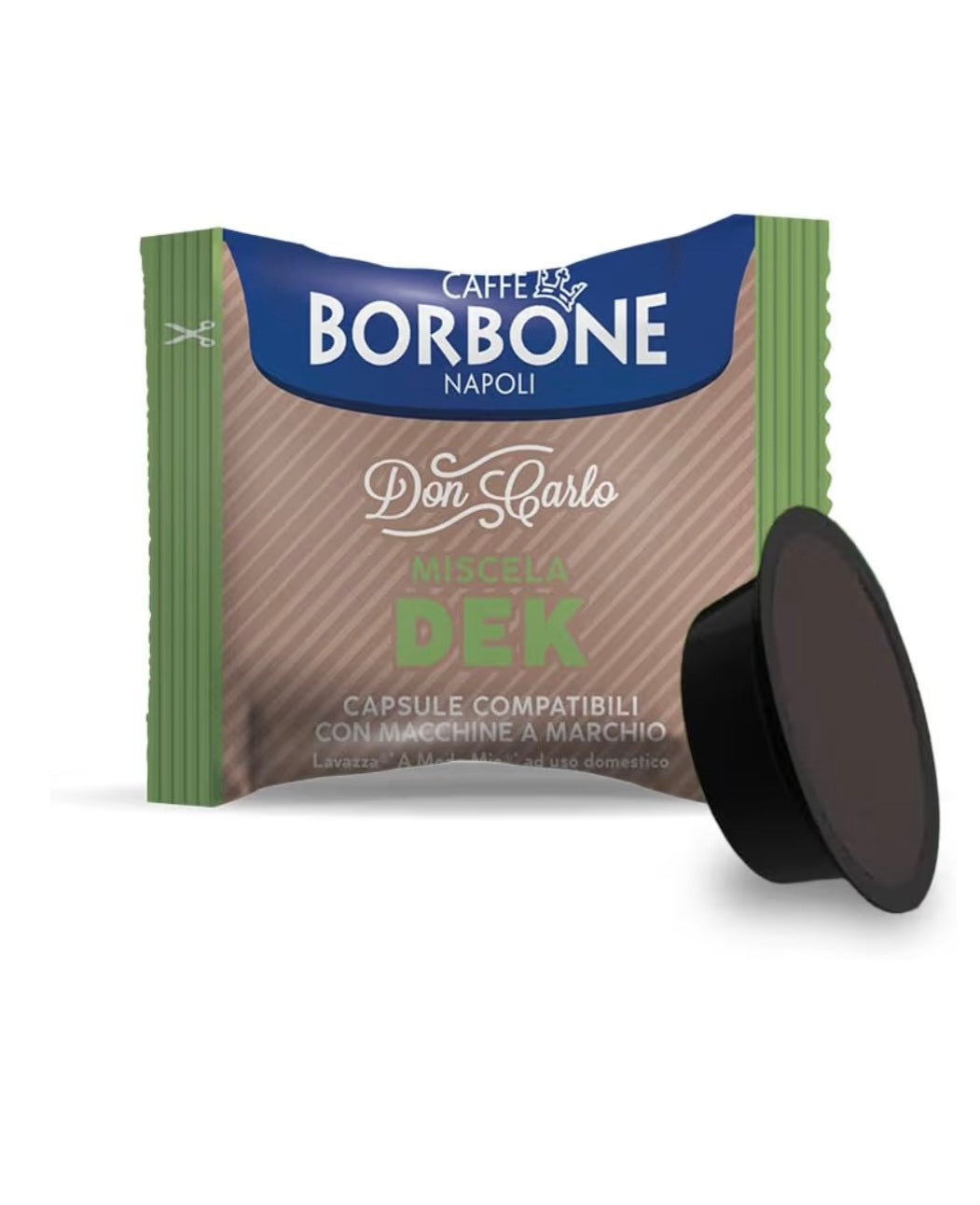 100 Capsule Borbone Compatibili Don Carlo Miscela VERDE DEK
