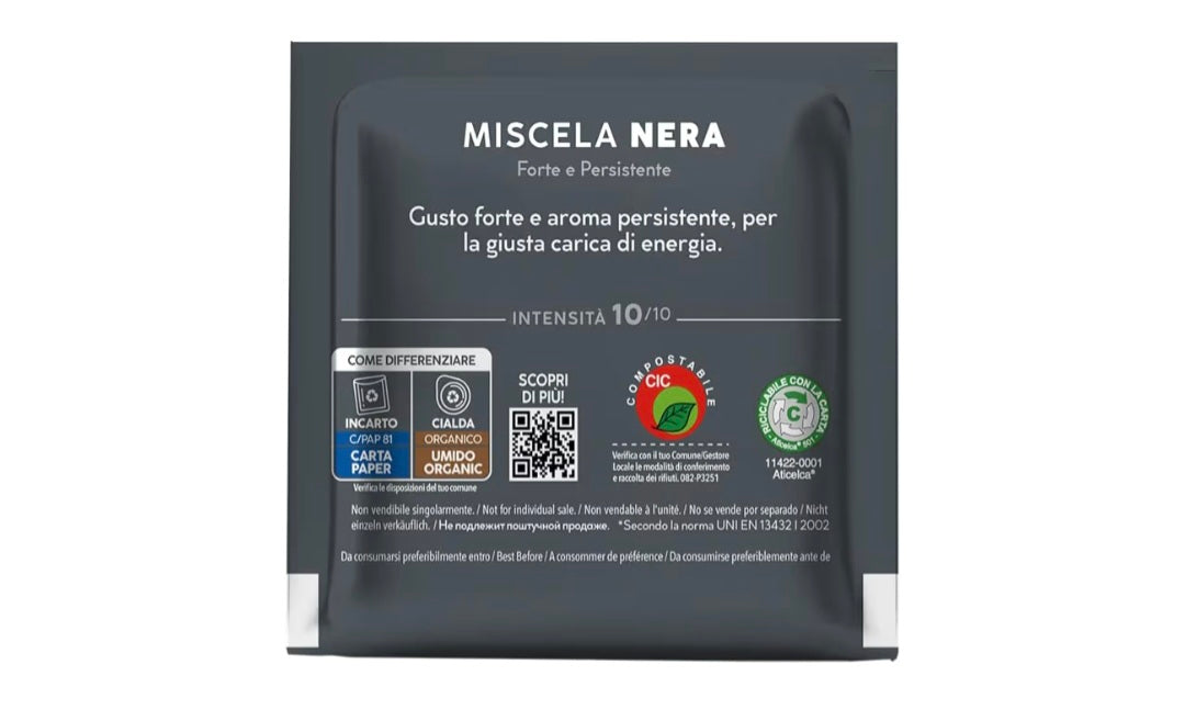 150 Cialde ESE 44 mm Caffè Borbone Miscela NERA