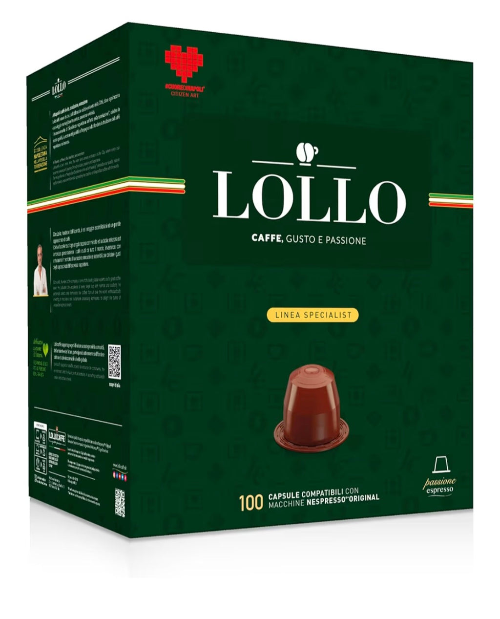 Lollo classico nespresso 100pz