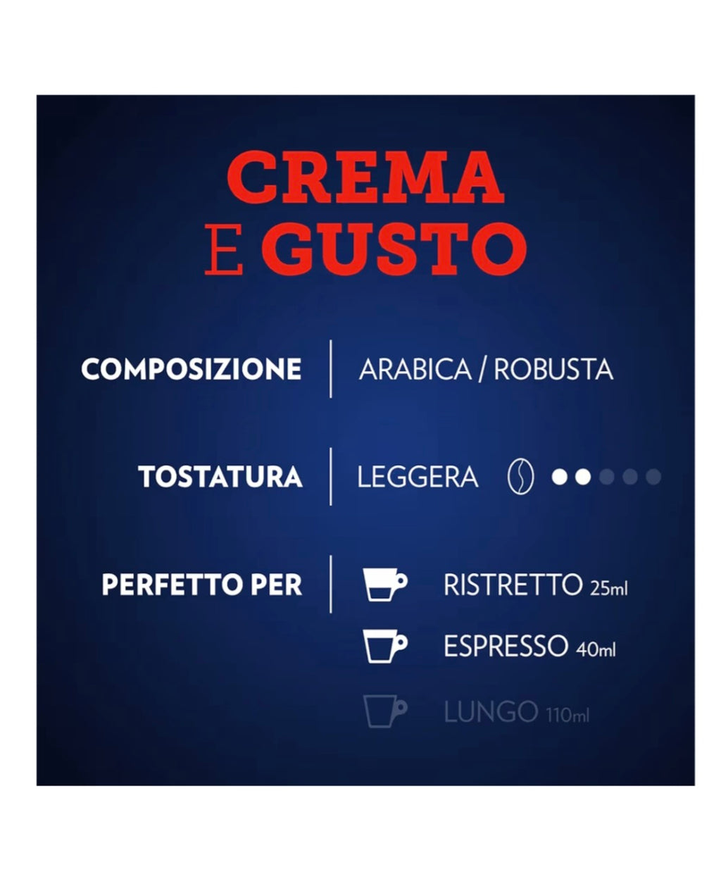 Lavazza crema e gusto in alluminio compatibile con nespresso 80pz