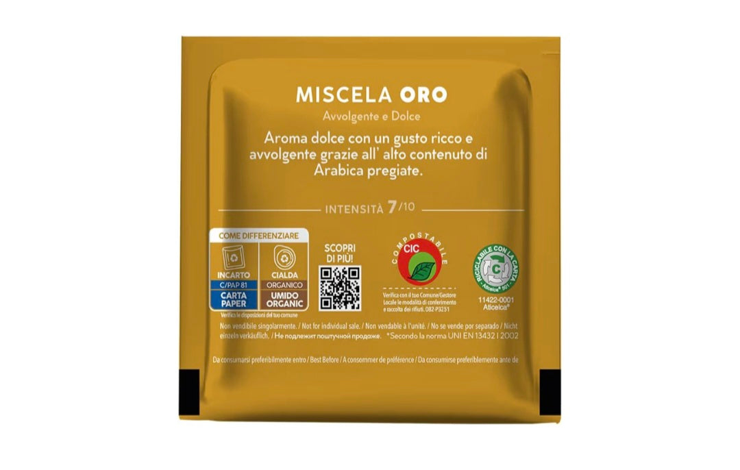 150 Cialde ESE 44 mm Caffè Borbone Miscela ORO