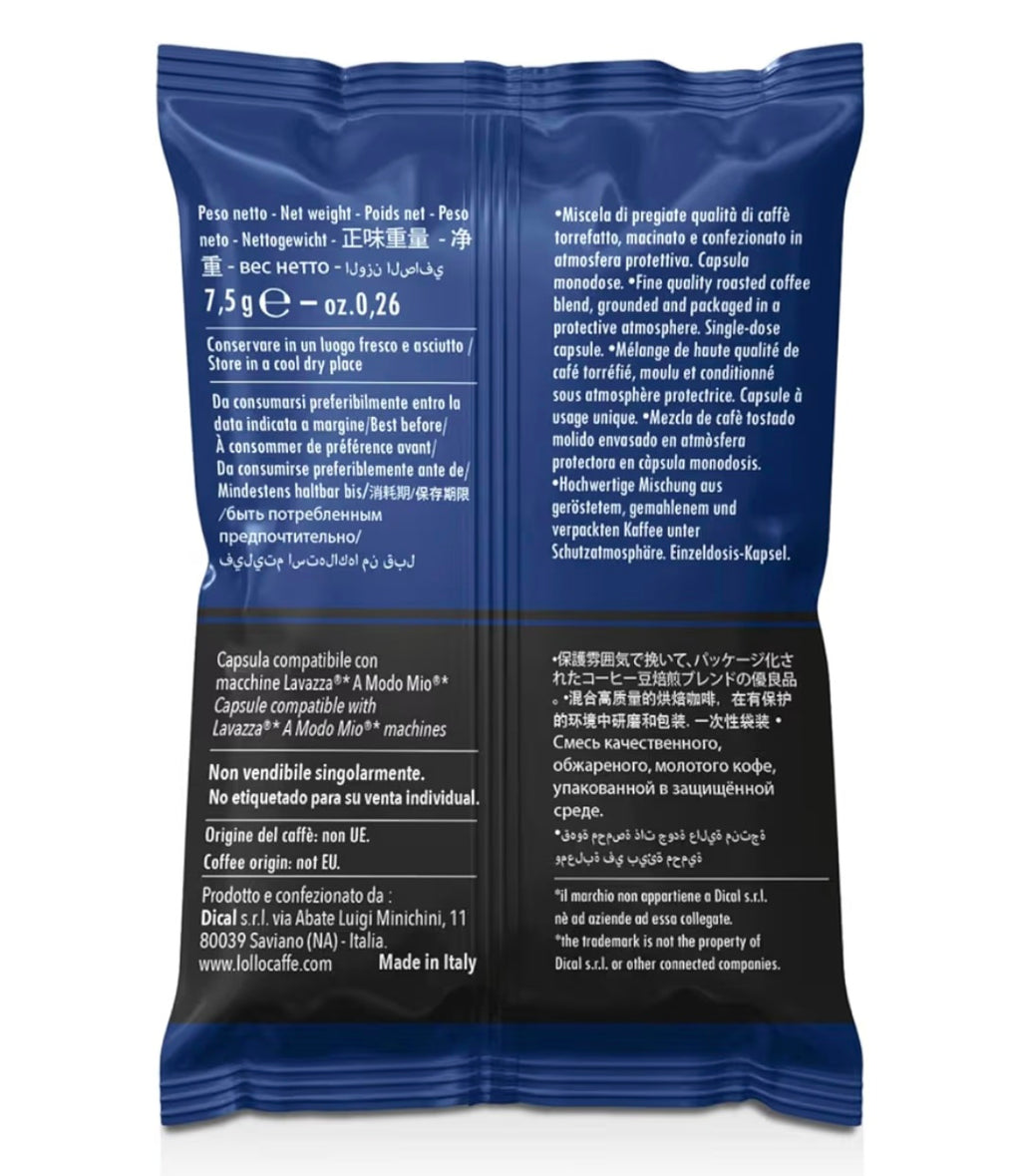 Lollo nero lavazza a modo mio 100pz