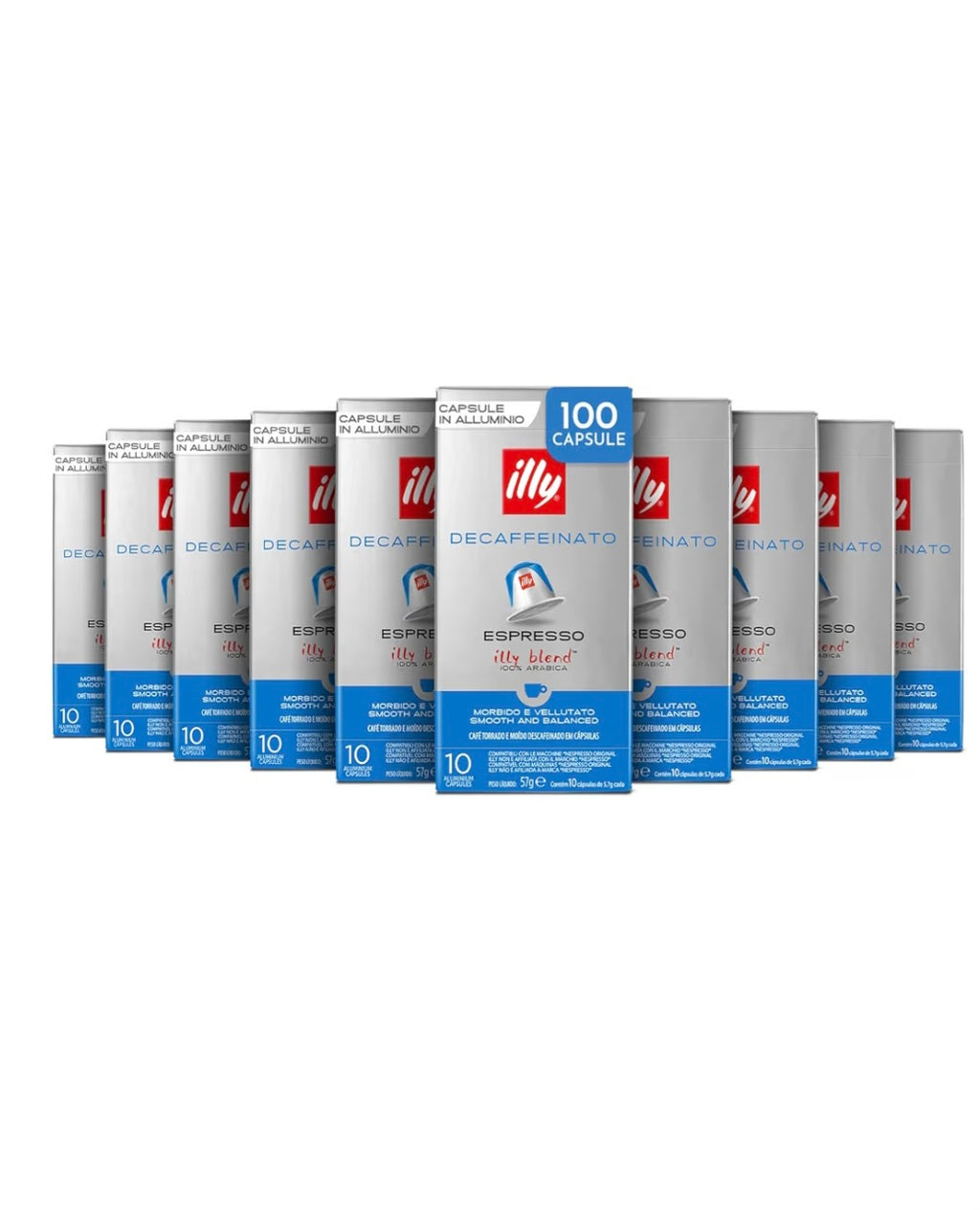 Illy dek compatibile in alluminio nespresso 10pz
