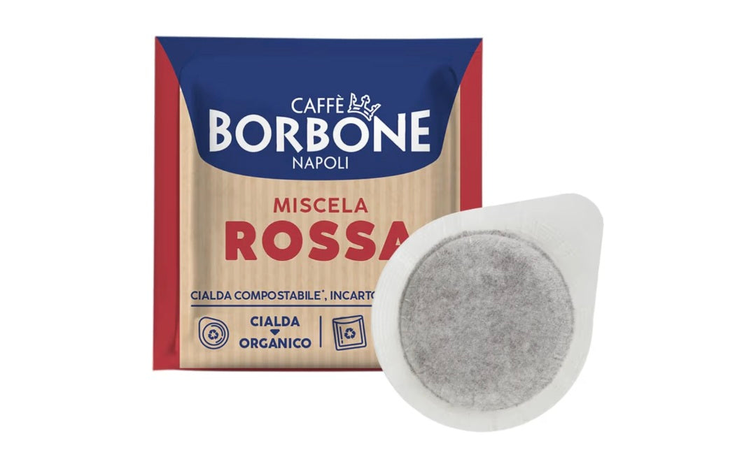 150 Cialde ESE 44 mm Caffè Borbone Miscela ROSSA
